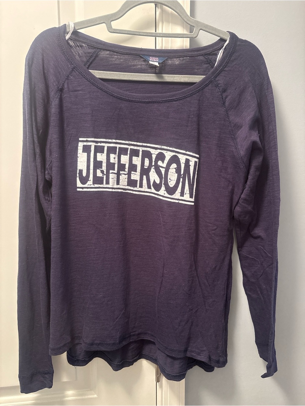 Jefferson MV Sport Lightweight Long Sleeve Tee Blue Medium